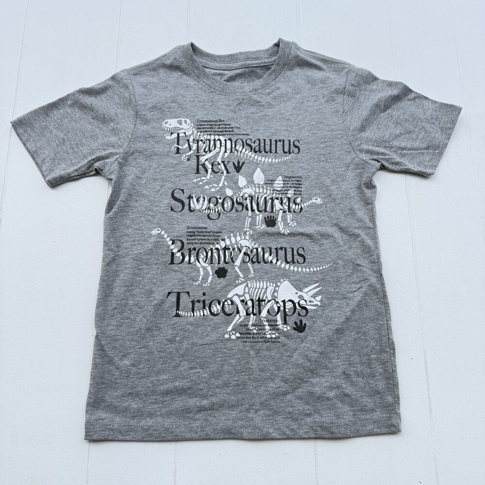 Wonder Nation Boys Dinosaur Definition Graphic Shirt Gray M 8